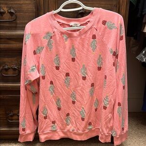 American Eagle Outfitters Pink Graphic Sweatshirt
